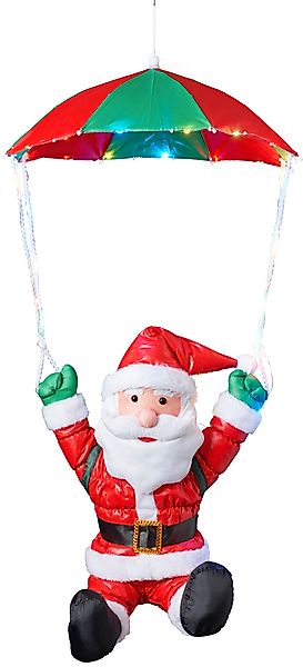 BONETTI LED Dekofigur "Weihnachtsmann mit Fallschirm" Weihnachtsdeko aussen günstig online kaufen