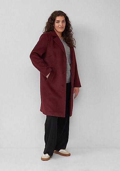 s.Oliver Funktionsmantel Outdoor-Mantel Woll-Mix Mantel mit Reverskragen günstig online kaufen