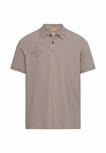 camel active Poloshirt mit Stickerei auf der Brust günstig online kaufen