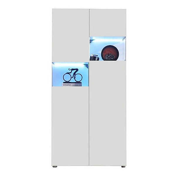 EXTSUD Hochschrank Vitrine, Hochschrank mit transparentes Acryl, 80x38x170c günstig online kaufen