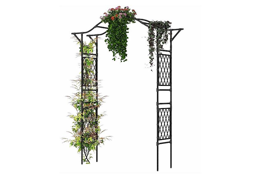 KOMFOTTEU Rosenbogen Gartenbogen Torbogen, mit Rankgitter, 170 x 39 x 210 c günstig online kaufen