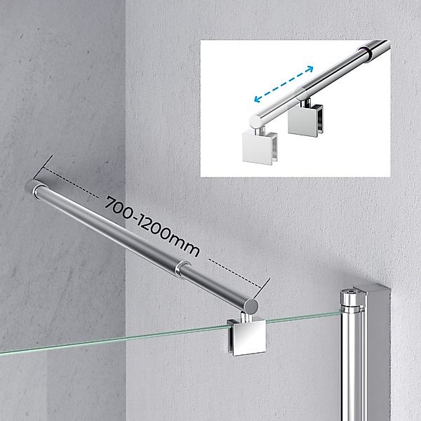 MEYKOERS Duschwand-Stabilisationsstange Stabilisator Haltestange für Walk günstig online kaufen