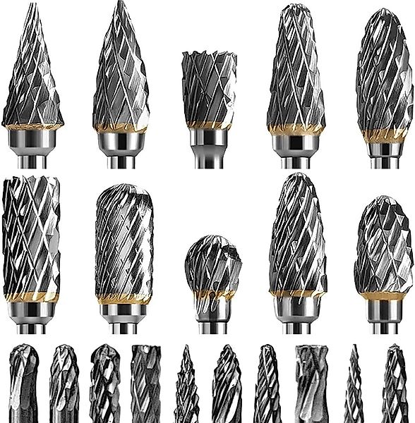 NUODWELL Fräser-Set 20 Stück Hartmetall-Frässtifte mit günstig online kaufen