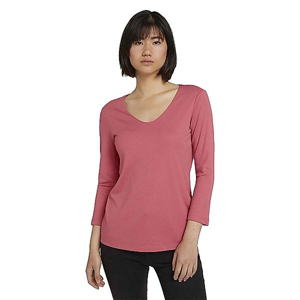 Tom Tailor Double Front 3/4 Ärmel T-shirt 3XL Cozy Pink günstig online kaufen