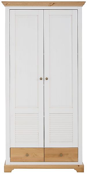 Home affaire Garderobenschrank "Ayanna", Breite 94 cm, 2-türig, aus massive günstig online kaufen