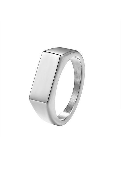 Hey Happiness Siegelring Rechteck Herren, 18K Vergoldeter Edelstahl Ring Ge günstig online kaufen