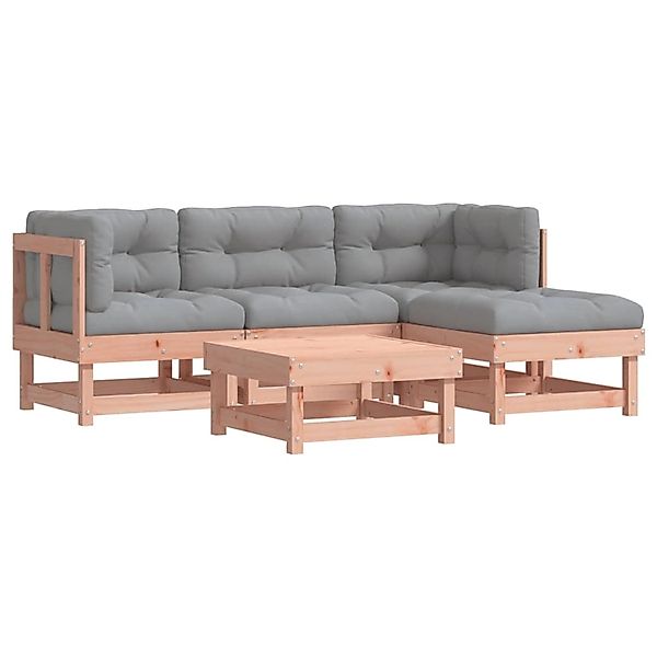 vidaXL 5-Tlg Garten-Lounge-Set mit Kissen Massivholz Douglasie 3185792 günstig online kaufen