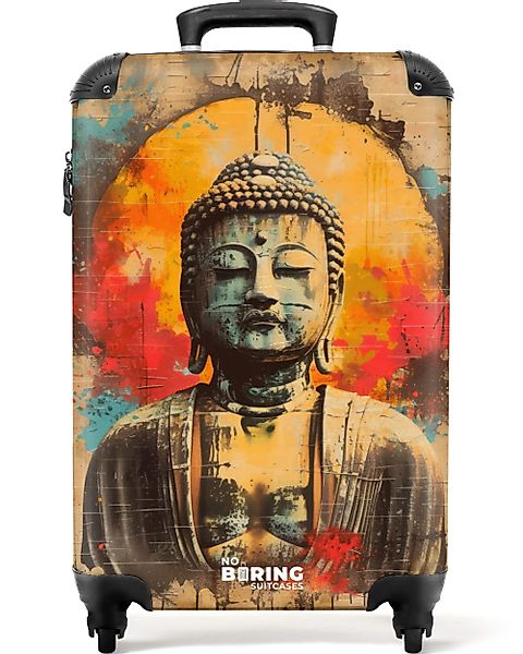 NoBoringSuitcases.com© Hartschalen-Trolley Buddha als Straßenkunstwerk 55x3 günstig online kaufen