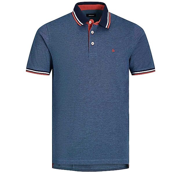 Jack&Jones Poloshirt aus Biobaumwolle Farbe blau Größe: 7XL günstig online kaufen