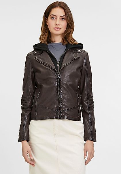 Mauritius Lederjacke GWFlura mti Reißverschluss, Ziuerpaspeln, günstig online kaufen