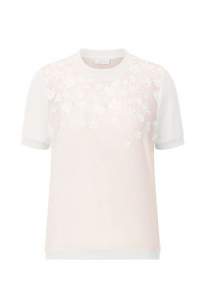 Rich & Royal T-Shirt Knit Mat Mix T- Shirt with flower application günstig online kaufen