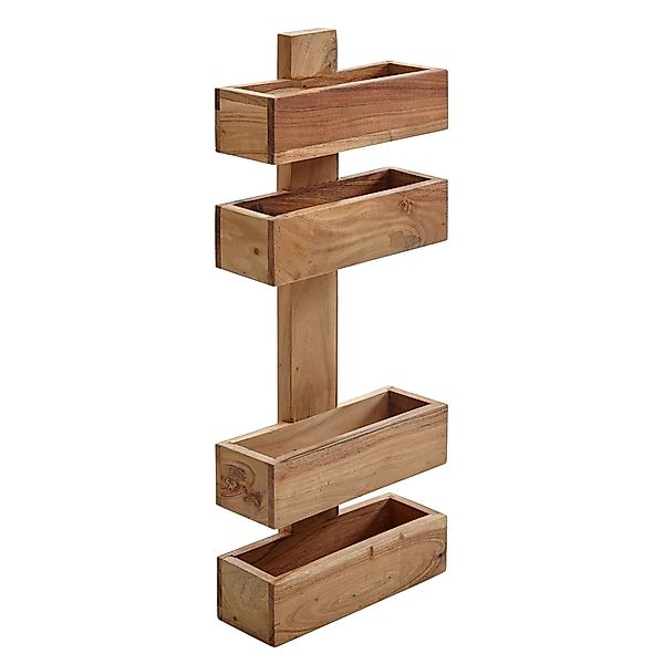 FINEBUY Zeitungsständer SuVa2485_1 (Akazie Massivholz 30x72x10 günstig online kaufen