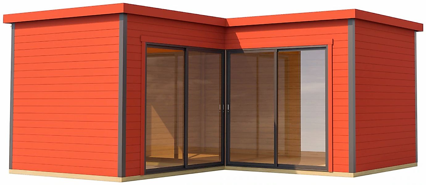LASITA MAJA Gartenhaus "DOMEO 6 SCHWEDENROT/ANTHRAZIT", (Set), Fundamentmas günstig online kaufen