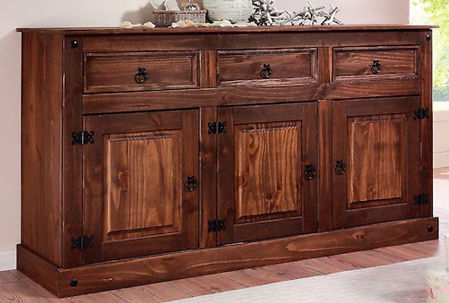 OTTO home Sideboard "Mexiko" Kommode aus massivem Kiefernholz, Breite 151 c günstig online kaufen