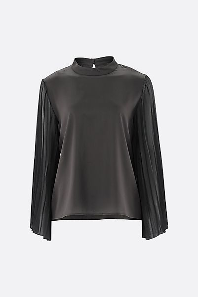 Bluse mit plissierten Ärmeln günstig online kaufen
