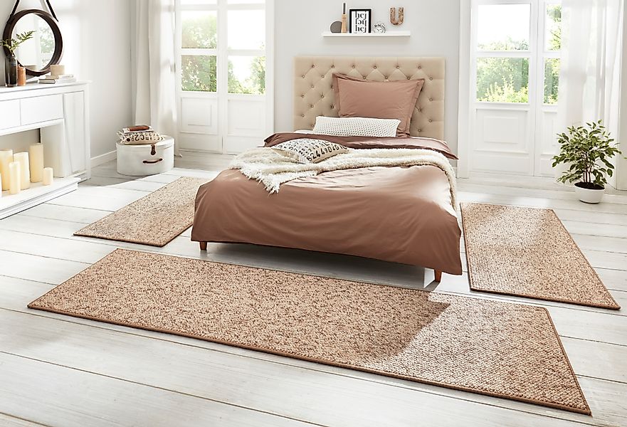 HANSE Home Bettumrandung »Wolly 2«, (3 tlg.), Bettvorleger, 3-teiliger Läuf günstig online kaufen