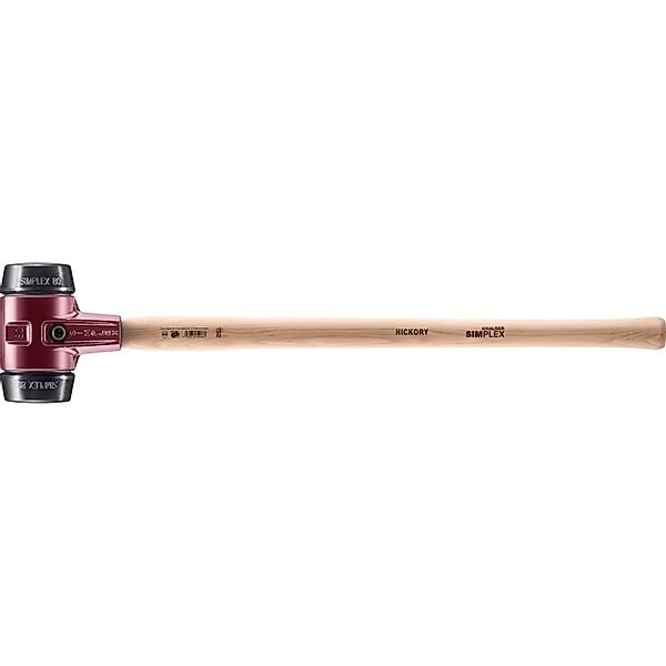 Halder Simplex Vorschlaghammer Ø 80 mm Gummi mit Tempergussgehäuse günstig online kaufen