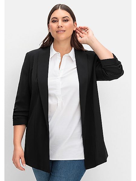 Sheego Longblazer Große Größen mit Schalkragen günstig online kaufen