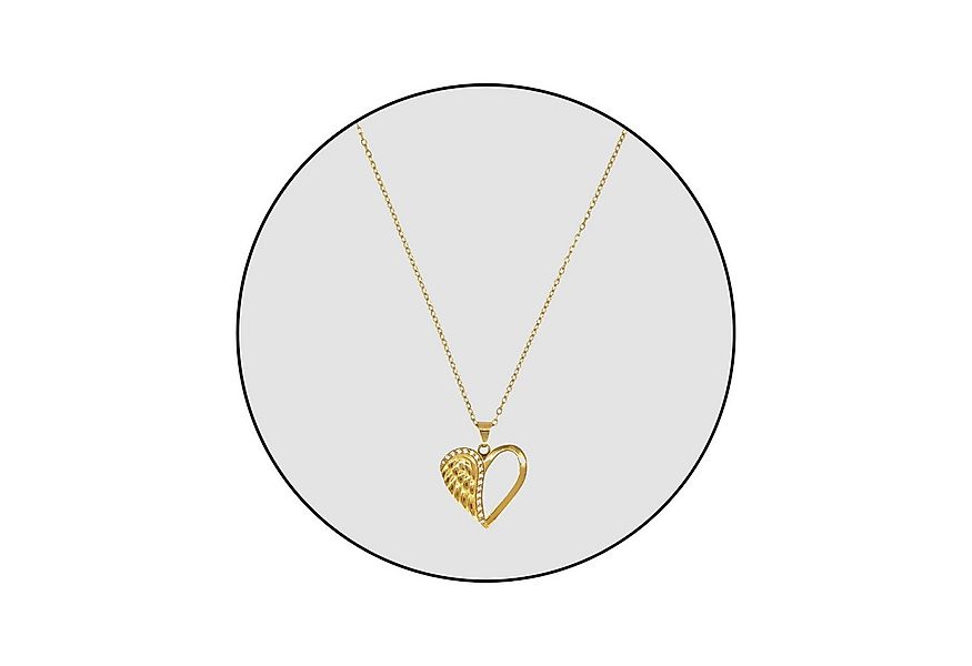GOLDKLEIN Edelstahlkette Edelstahl Schmuck Engel Herz Halskette, Damen, ink günstig online kaufen