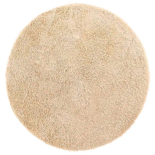 vidaXL Teppich Shaggy Hochflor NAVARRA Beige 120x120 cm Polyester 4102901 günstig online kaufen