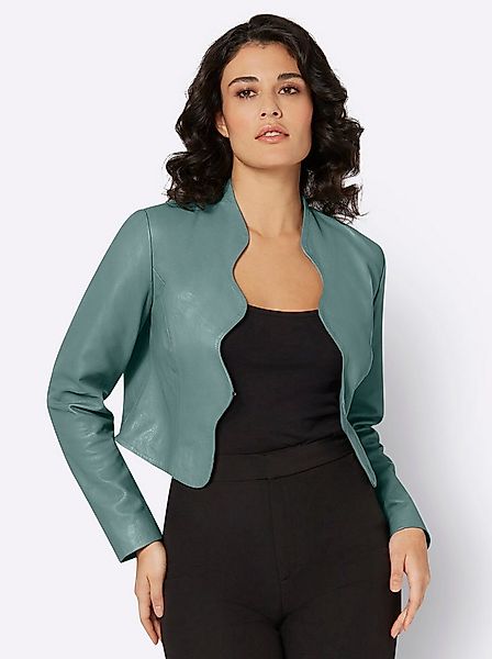 Mainpol Blusenblazer Leder-Blazer Langarm günstig online kaufen