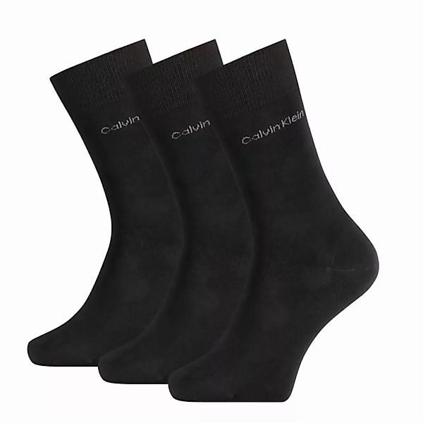 Calvin Klein Herren Socken 3er Pack - Logo, One Size Schwarz 40-46 günstig online kaufen
