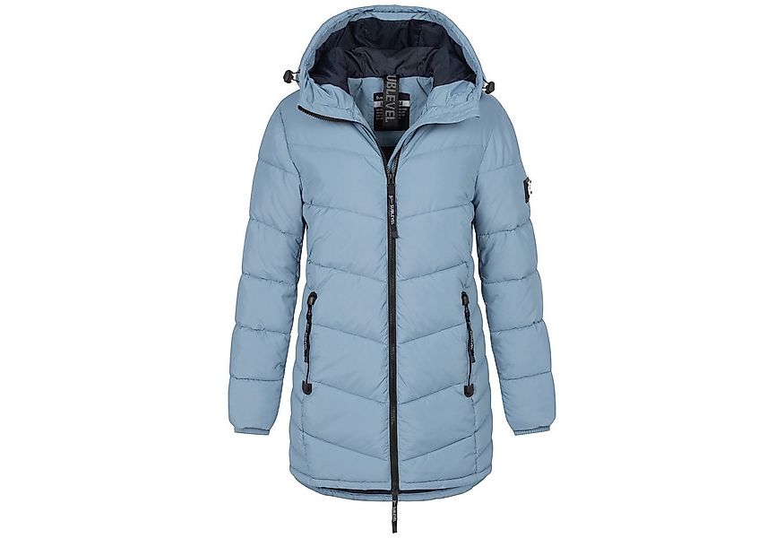 SUBLEVEL Steppjacke Damen Mantel mit Kapuze lange Winter Jacke Parka günstig online kaufen