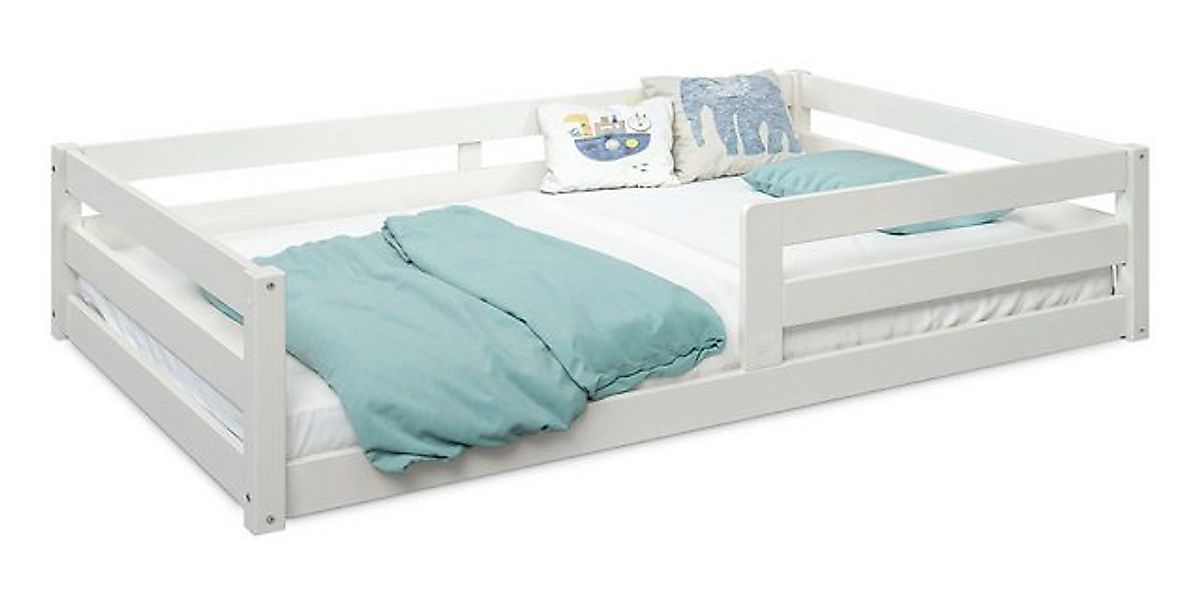 Ehrenkind Kinderbett Bodenbett 90x200 und 120x200 mit Rausfallschutz in Nat günstig online kaufen