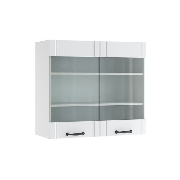 Vicco Glashängeschrank Fame-Line, Weiß Landhaus/Weiß, 80 günstig online kaufen