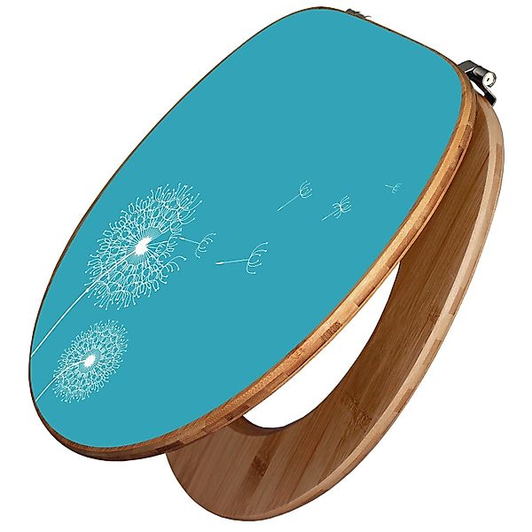 Banjado Design WC Sitz Bambus Toilettendeckel Toilettensitz Bambus Holz Klo günstig online kaufen