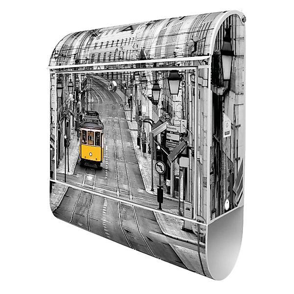 Banjado Design Briefkasten Weiß Pulverbeschichtet 39x47x14cm 2 Schlüssel Mi günstig online kaufen