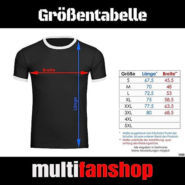 multifanshop T-Shirt Kontrast Karlsruhe - Trikot günstig online kaufen
