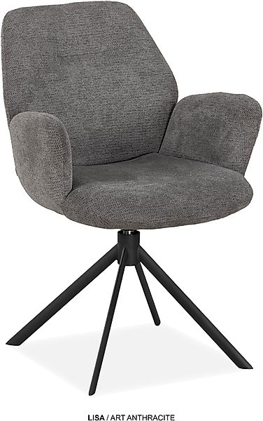 OMG Design Esszimmerstuhl "Lisa" (Set) 1 Stk.Drehstuhl mit auto-return, Arm günstig online kaufen
