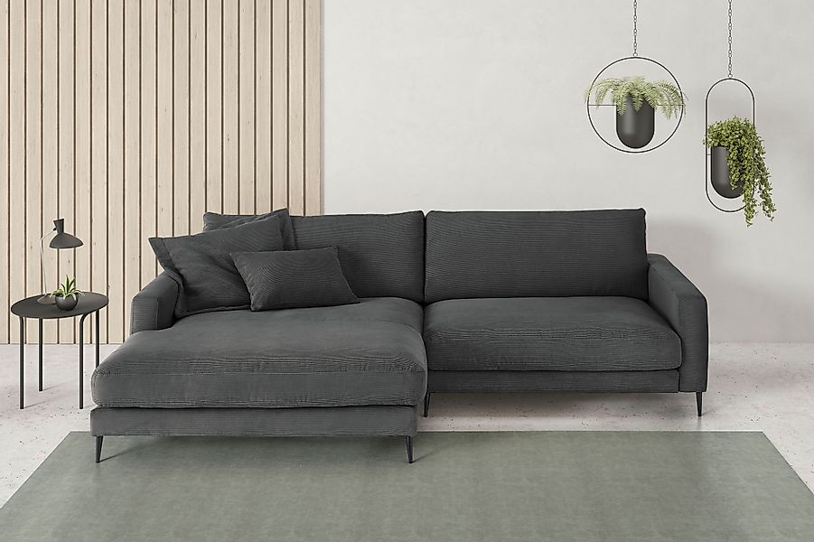 Home affaire Ecksofa »Downtown, B/T/H: 272/190/84 cm L-Form« weicher Sitzko günstig online kaufen
