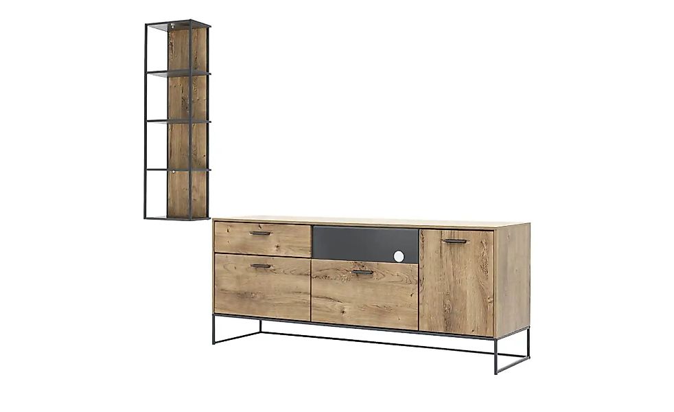 uno Wohnkombination  New York ¦ holzfarben ¦ Maße (cm): B: 240 H: 195 T: 48 günstig online kaufen