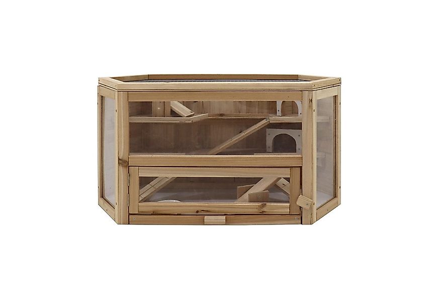 HTI-Living Kleintierkäfig Hamsterkäfig aus Holz und Plexiglas, Nagerkäfig K günstig online kaufen