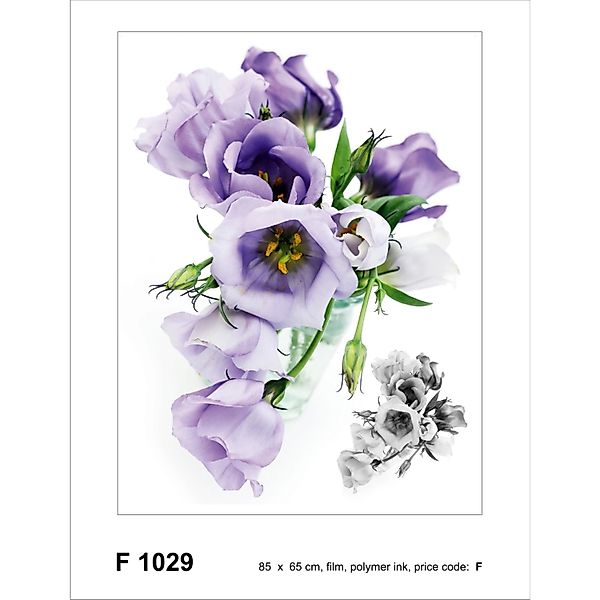 Sanders & Sanders Wandtattoo Blumen Lila 65 x 85 cm 600265 günstig online kaufen
