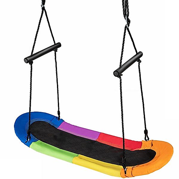 COSTWAY Nestschaukel, Gartenschaukel 100-160cm verstellbaren Seil, günstig online kaufen