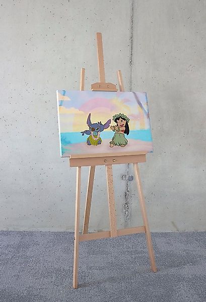 Komar Leinwandbild Lilo and Stitch Dancing - Größe 60 x 40 cm, Disney (1 St günstig online kaufen