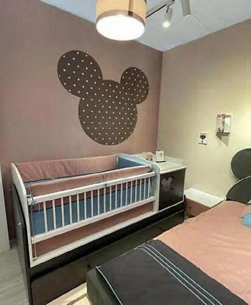 JVmoebel Babybett Babybett mit Wickeltisch Regal Kinder Säugling Betten Mul günstig online kaufen