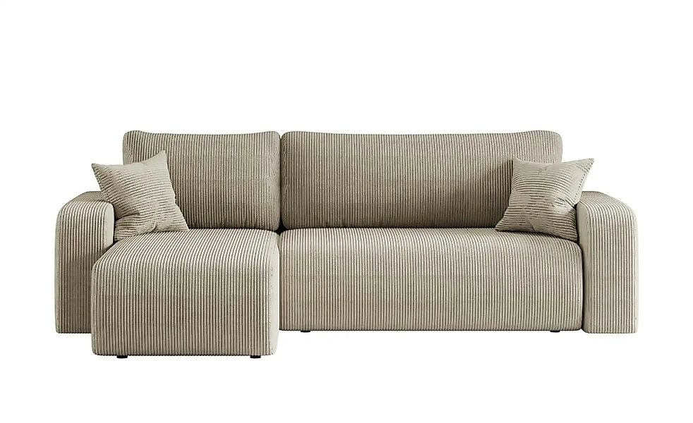 Ecksofa mit Schlaffunktion Pianio ¦ beige ¦ Maße (cm): B: 244 H: 82 Polster günstig online kaufen