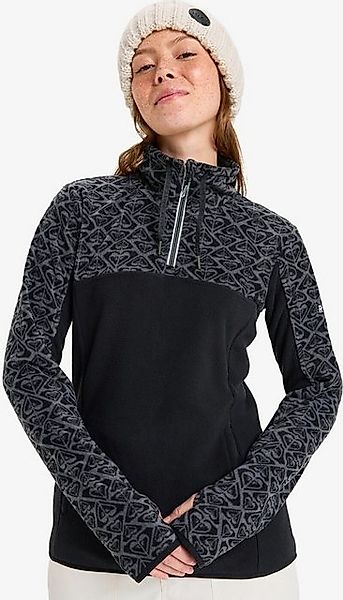 Roxy Kurzarmshirt SAYNA HALF ZIP TRUE BLACK ROXYGRAM TONAL günstig online kaufen