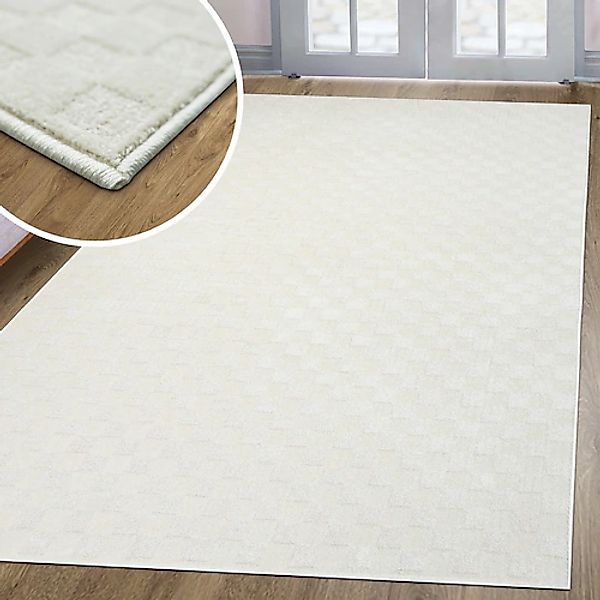 my home Teppich »Lummia«, rechteckig, 9 mm Höhe, Hoch-Tief-Effekt mit weich günstig online kaufen