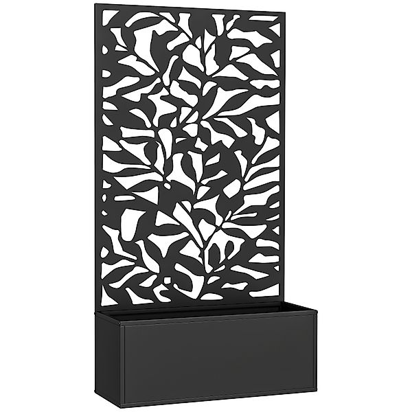 Outsunny Hochbeet Pflanzkasten mit Sichtschutz Pflanzkübel Blumenkasten Met günstig online kaufen