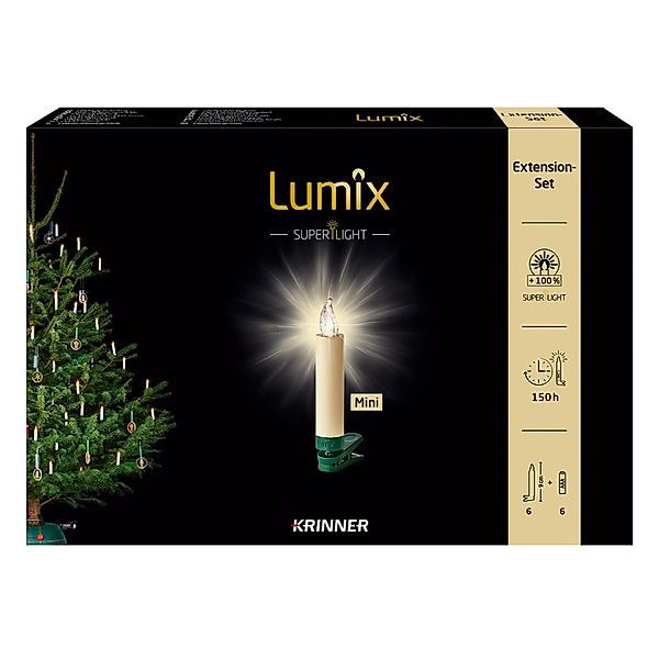 lumix LED-Christbaumkerzen LUMIX SuperLight Elfenbein Mini günstig online kaufen