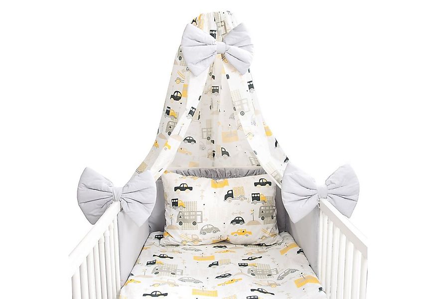Amilian Babybettwäsche Set 7-teilig - Bettwäsche 100x135 - Kissenbezug 40x6 günstig online kaufen