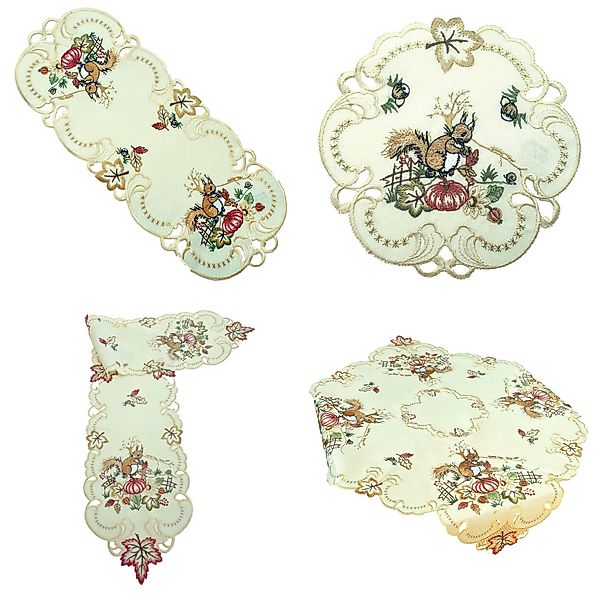 Westernlifestyle Tischdecke Eichhörnchen Eichkater Herbst günstig online kaufen