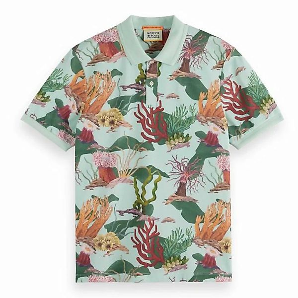 Scotch & Soda Poloshirt Herren Poloshirt - Coral Reef Print Polo, Kurzarm günstig online kaufen