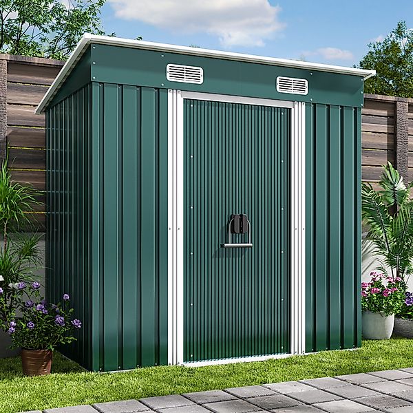 Bealife Gartenhaus Robuster Metall-Gartengeräteschuppen 194*121*182 CM günstig online kaufen