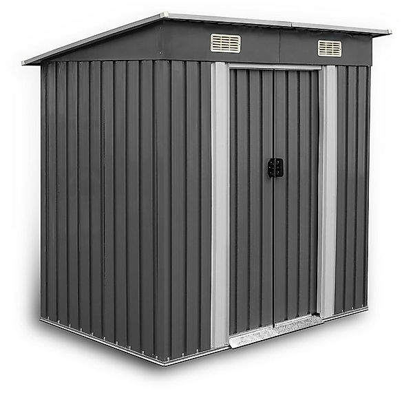 ESTEXO Gerätehaus Geräteschuppen Gartenschuppen 190x121x180cm anthrazit Gar günstig online kaufen